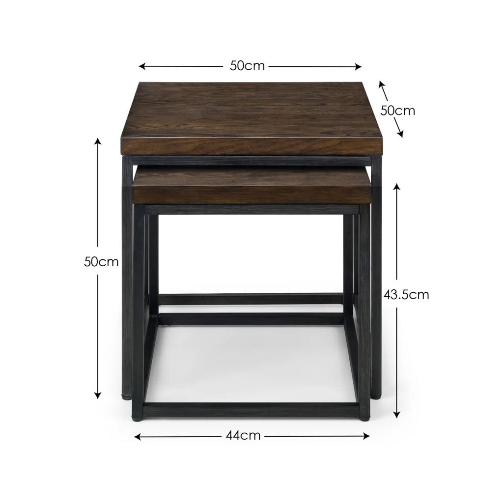 Wooden Nest Of 2 Tables - Brooklyn