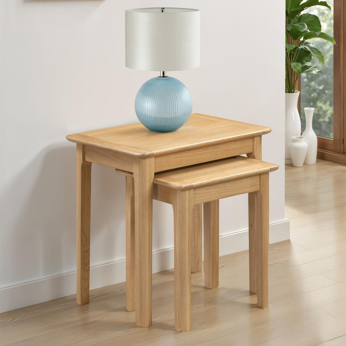 Wooden Nest Of 2 Tables - Cotswold