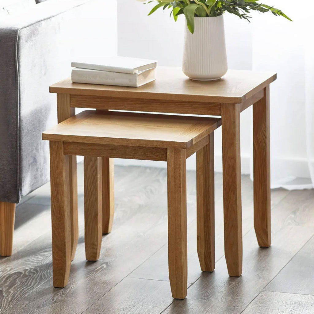 Wooden Nest Of 2 Tables - Mallory
