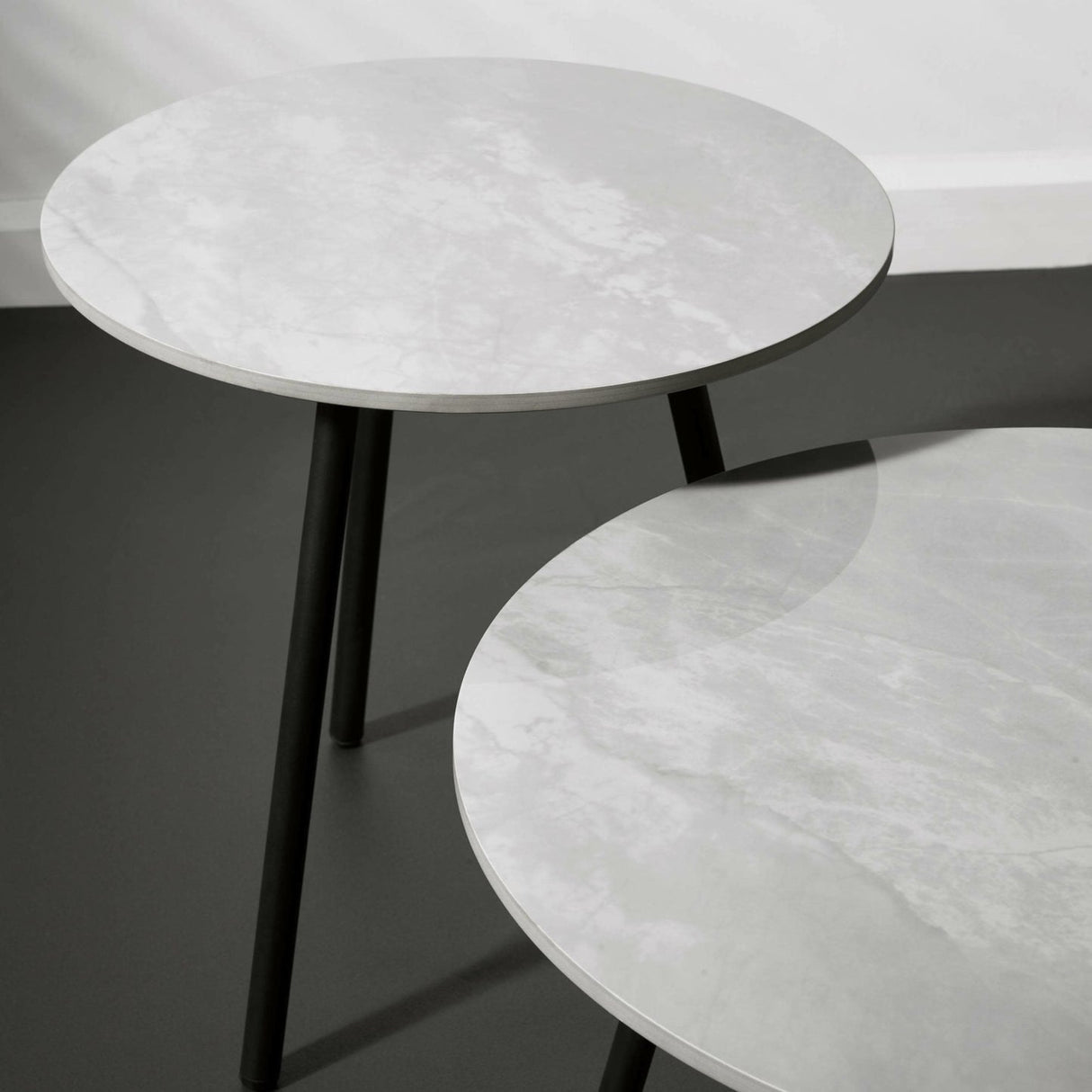 Wooden Nest Of 2 Tables Round - Casper