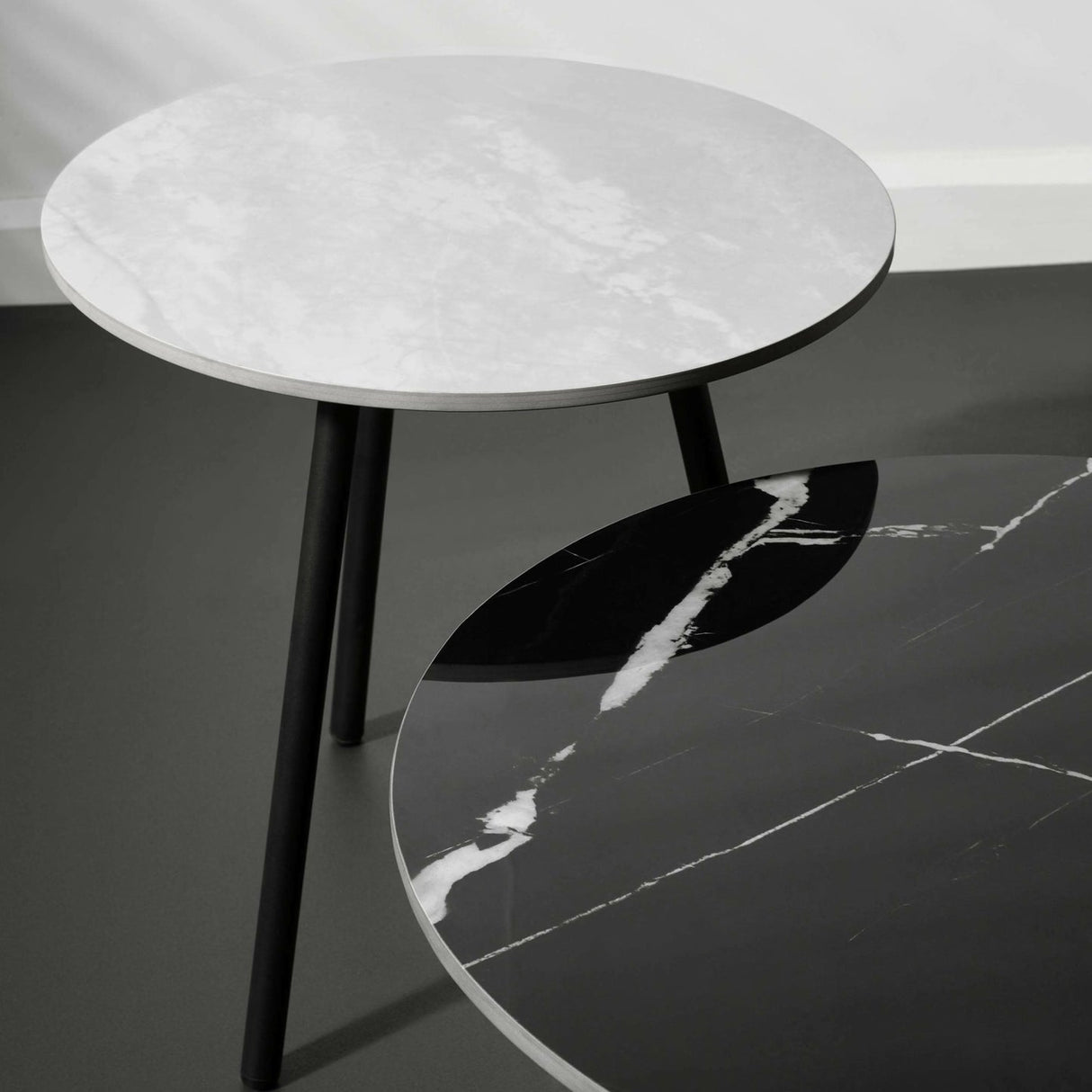 Wooden Nest Of 2 Tables Round - Casper