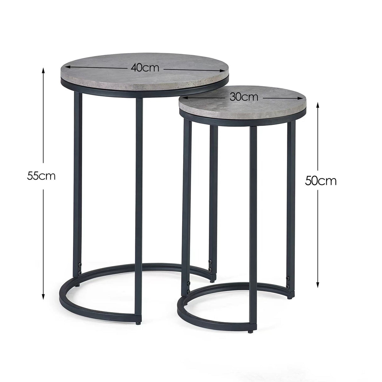 Wooden Nest Of 2 Tables - Staten
