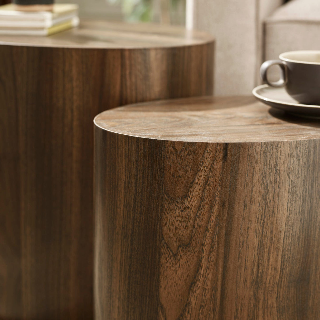 Wooden Nest Of 2 Tables - Toba