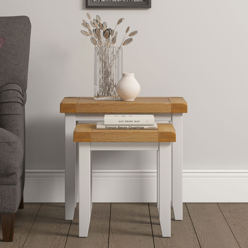 Wooden Nest Of 2 Tables - Windsor