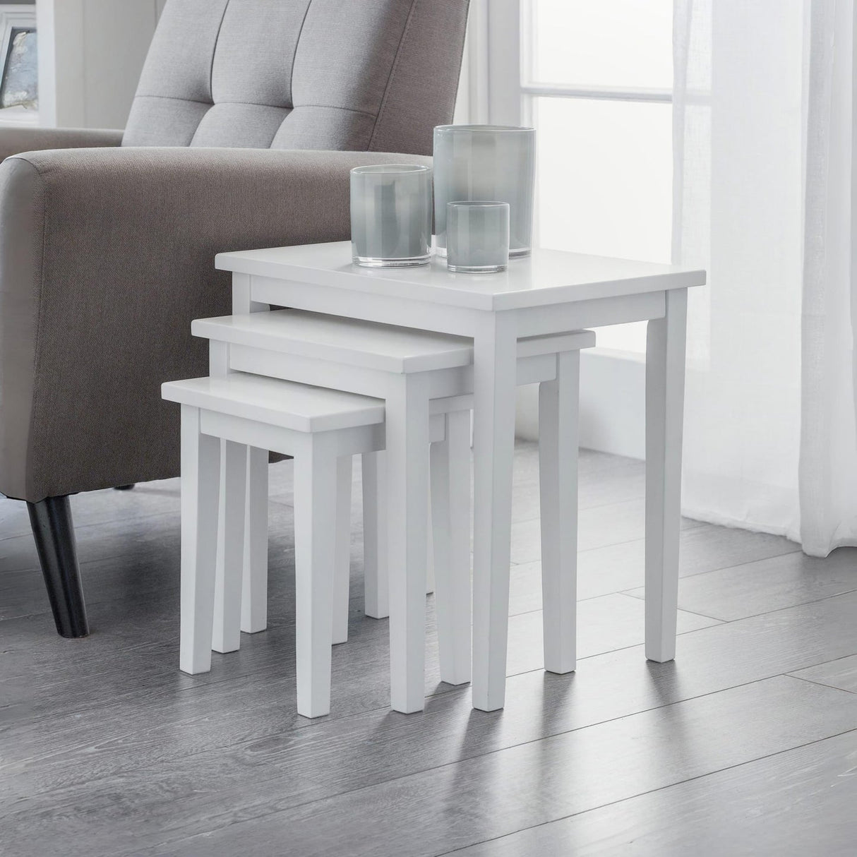 Wooden Nest Of 3 Tables - Cleo
