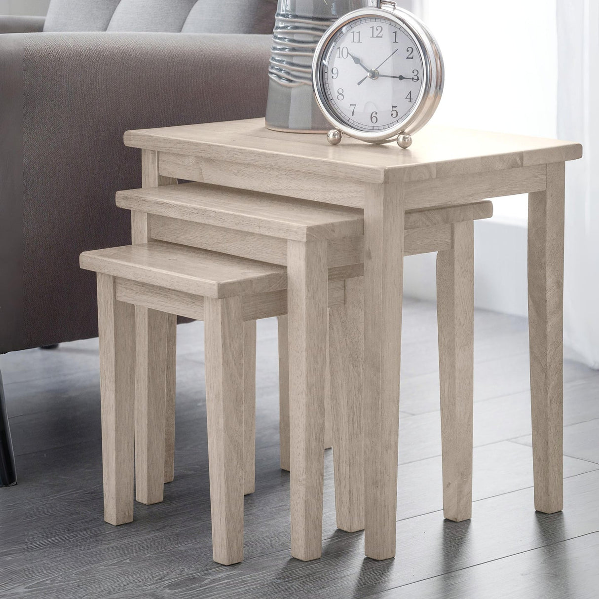 Wooden Nest Of 3 Tables - Cleo