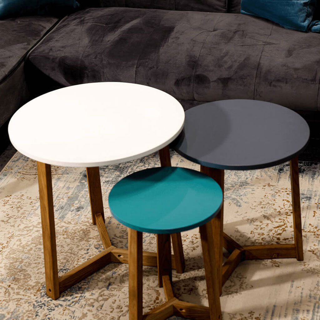 Wooden Nest Of 3 Tables - Jasper