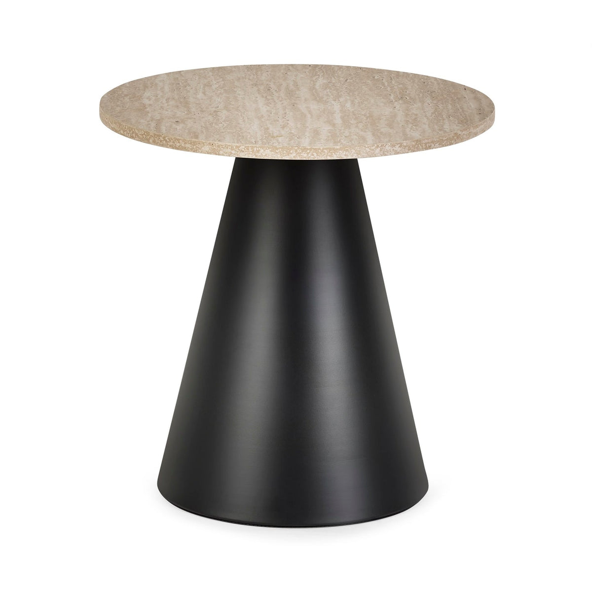 Wooden Nesting Coffee Tables With Black Metal Base - Elgon