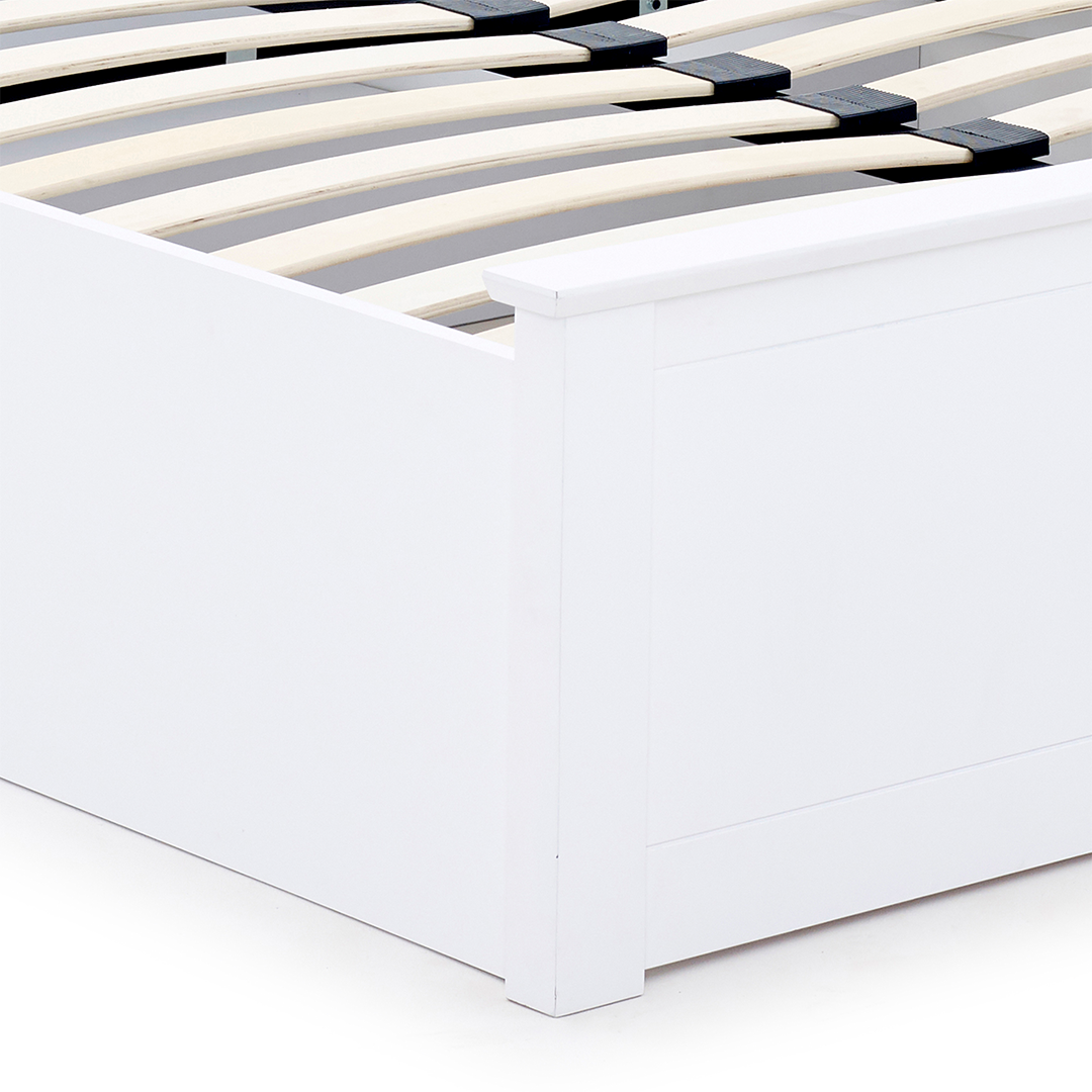 Wooden Ottoman Storage Double Bed - Malmo