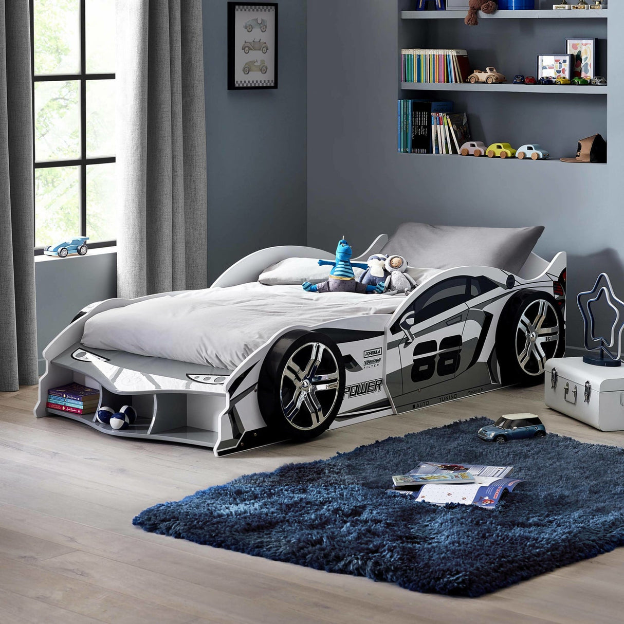 Wooden Racer Car Bed - Storm
