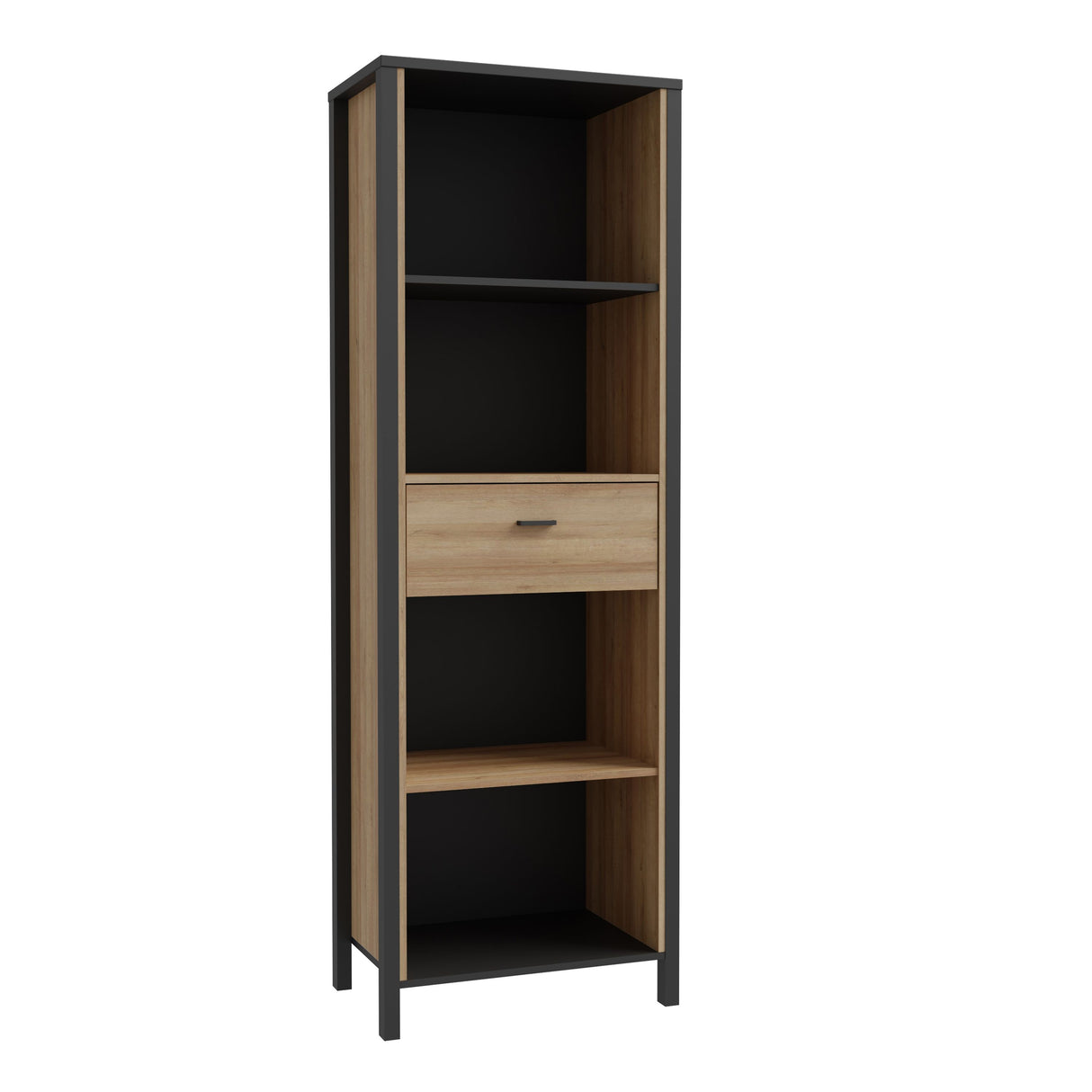 Wooden Shelving Unit With 1 Drawer - High Rock