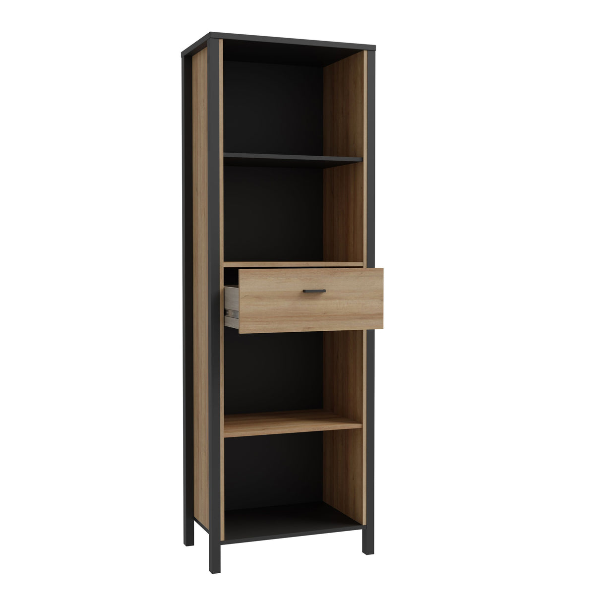 Wooden Shelving Unit With 1 Drawer - High Rock