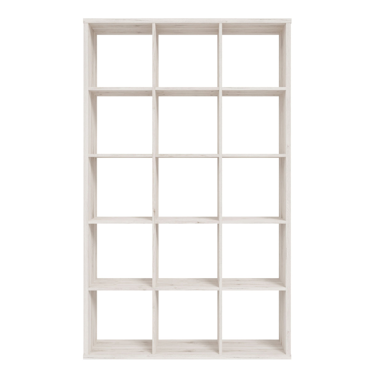 Wooden Shelving Unit With 15 Open Storage Cubes - Mauro
