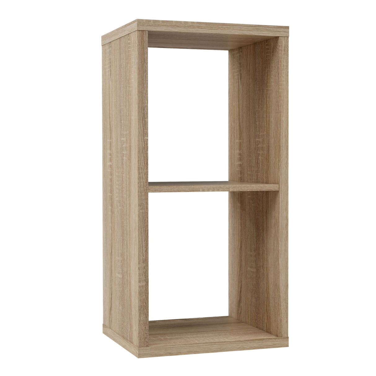 Wooden Shelving Unit With 2 Open Storage Cubes - Mauro