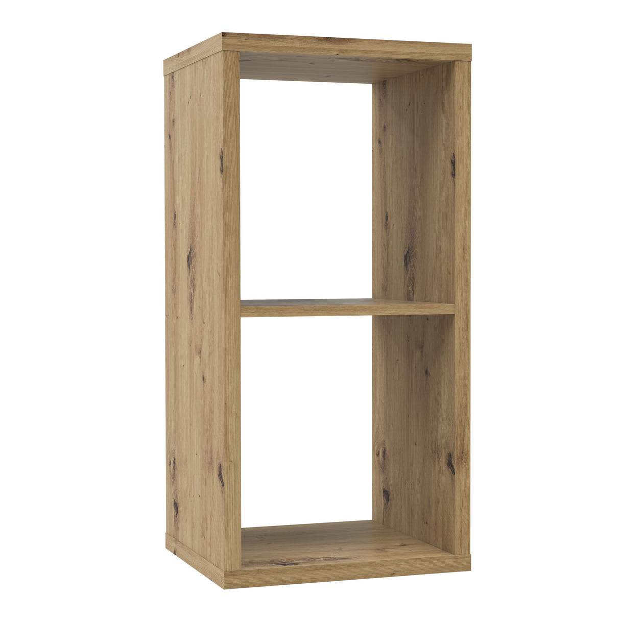 Wooden Shelving Unit With 2 Open Storage Cubes - Mauro