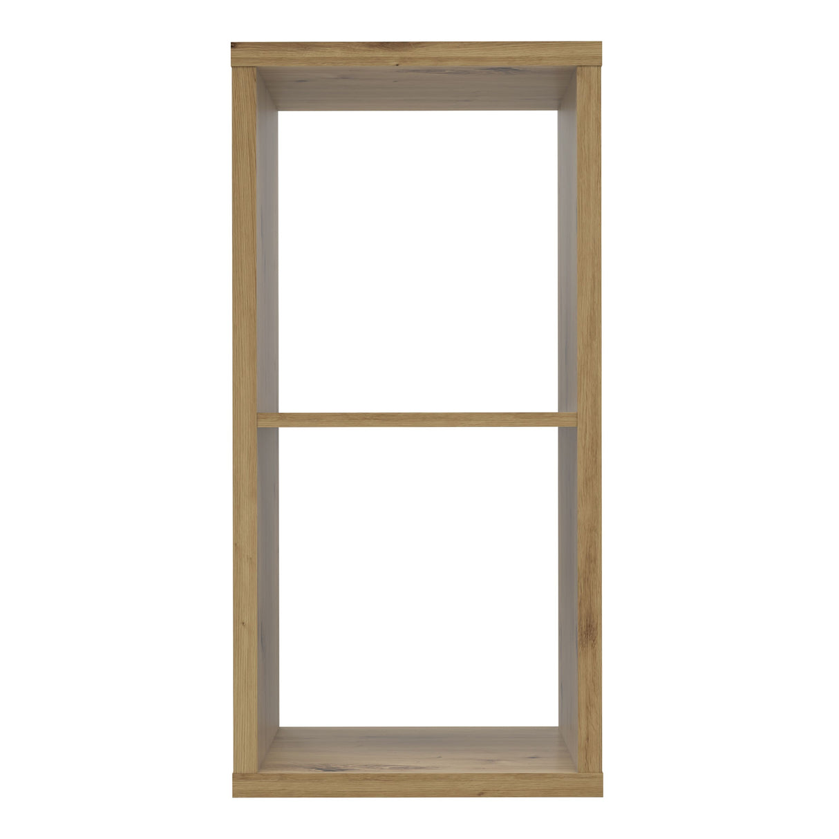 Wooden Shelving Unit With 2 Open Storage Cubes - Mauro