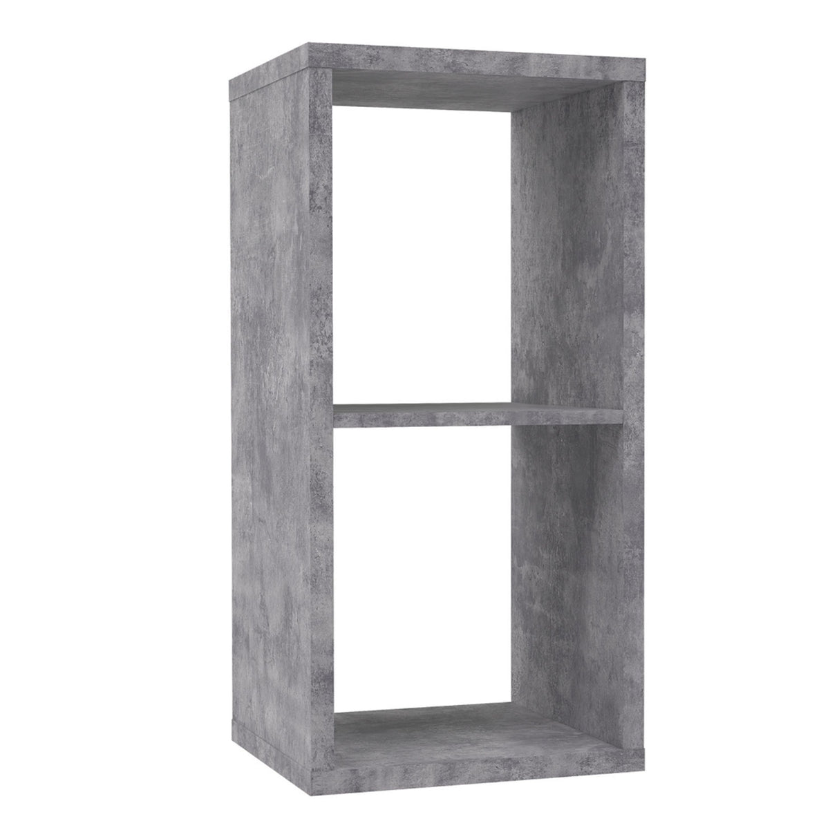 Wooden Shelving Unit With 2 Open Storage Cubes - Mauro
