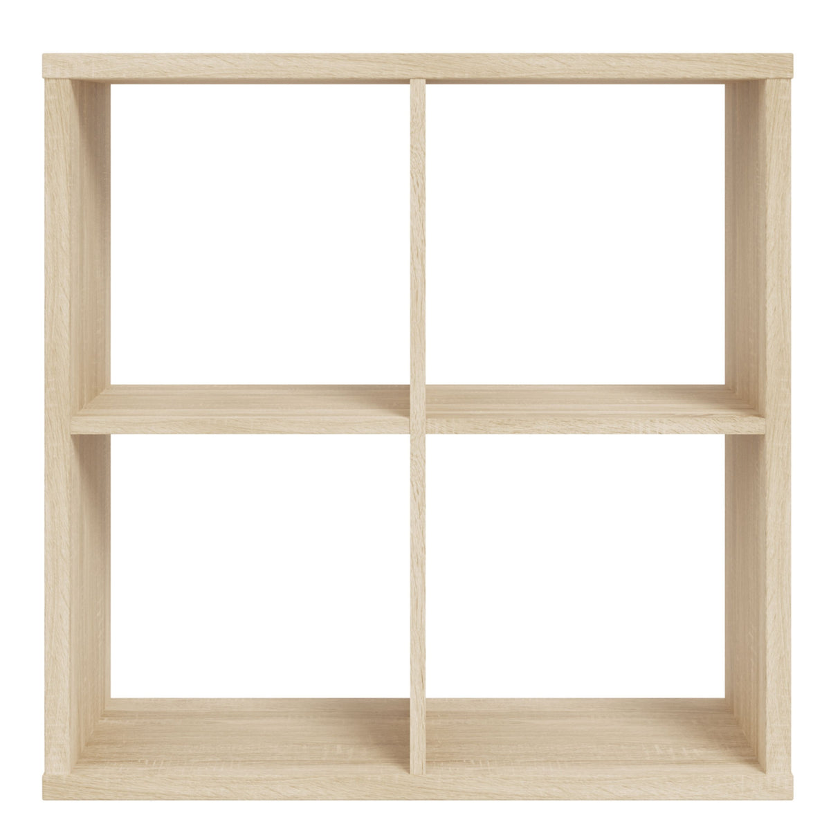 Wooden Shelving Unit With 4 Open Storage Cubes - Mauro