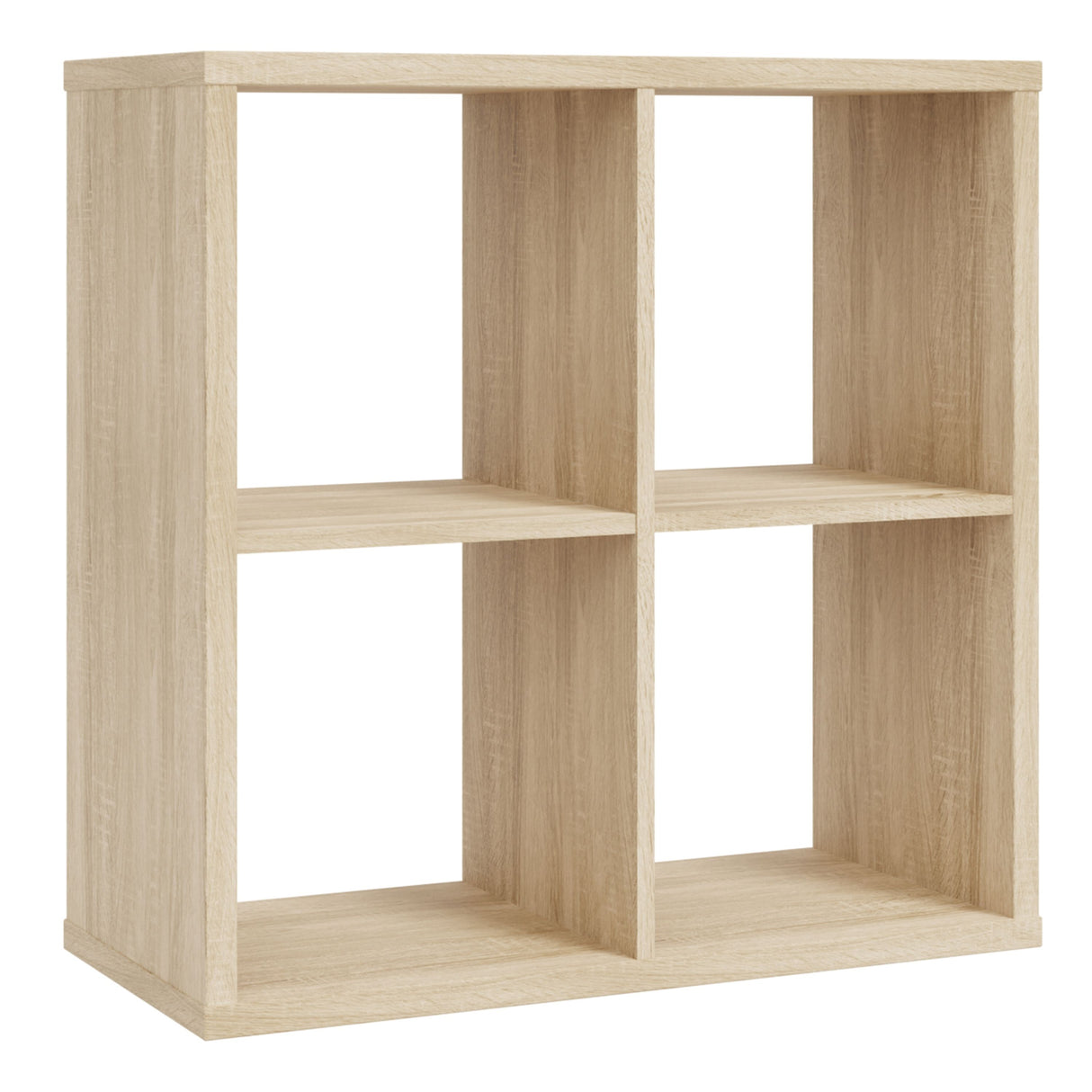 Wooden Shelving Unit With 4 Open Storage Cubes - Mauro