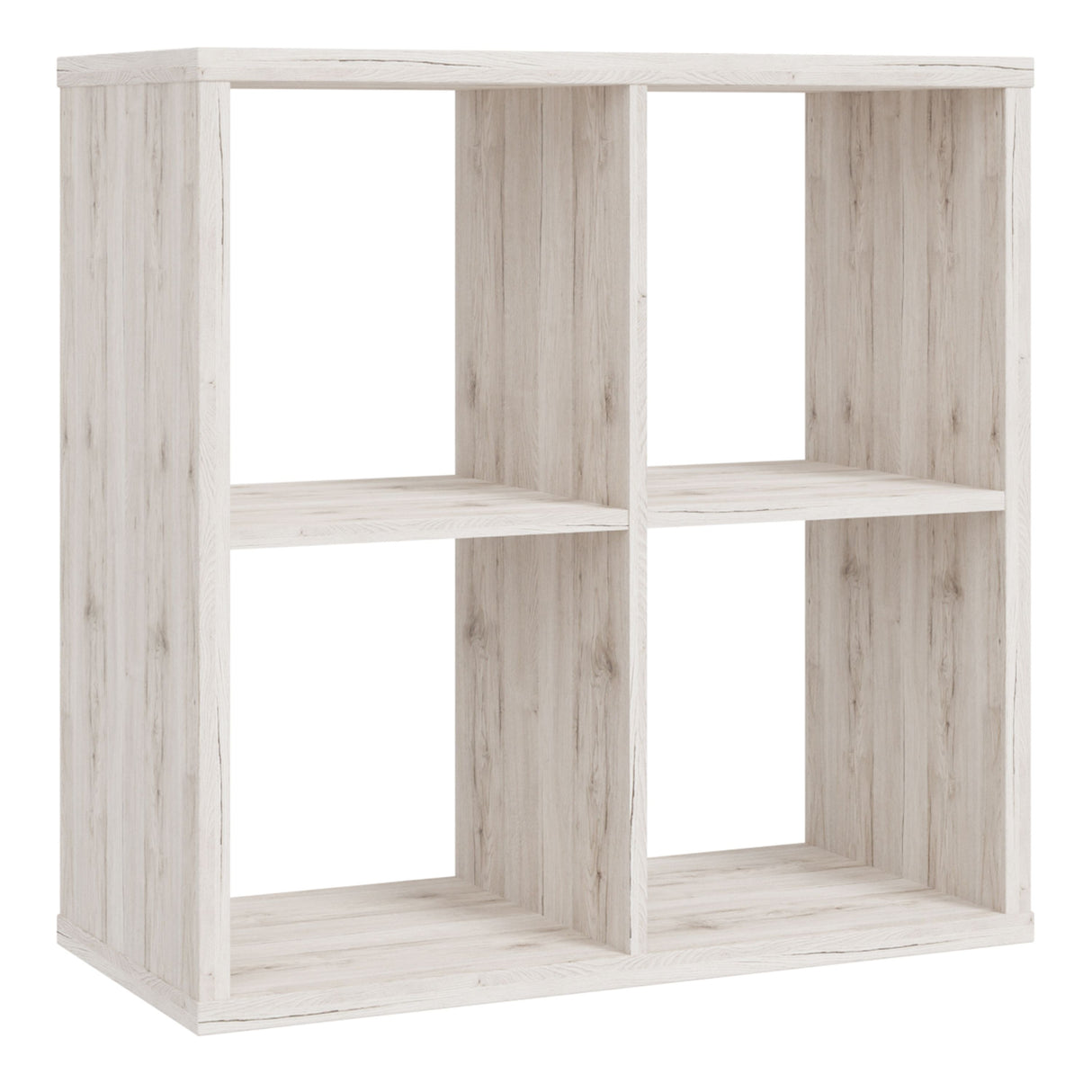 Wooden Shelving Unit With 4 Open Storage Cubes - Mauro