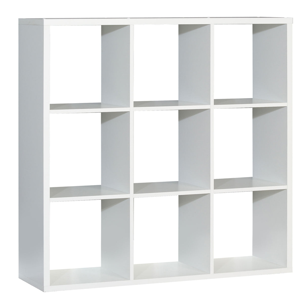Wooden Shelving Unit With 9 Open Storage Cubes - Mauro
