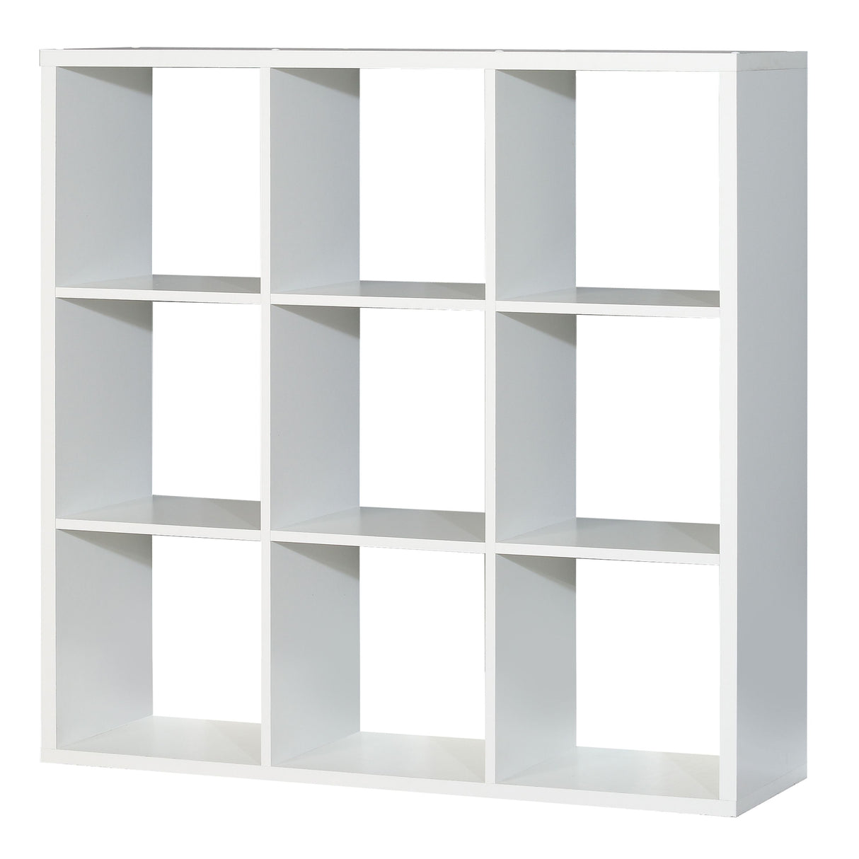Wooden Shelving Unit With 9 Open Storage Cubes - Mauro