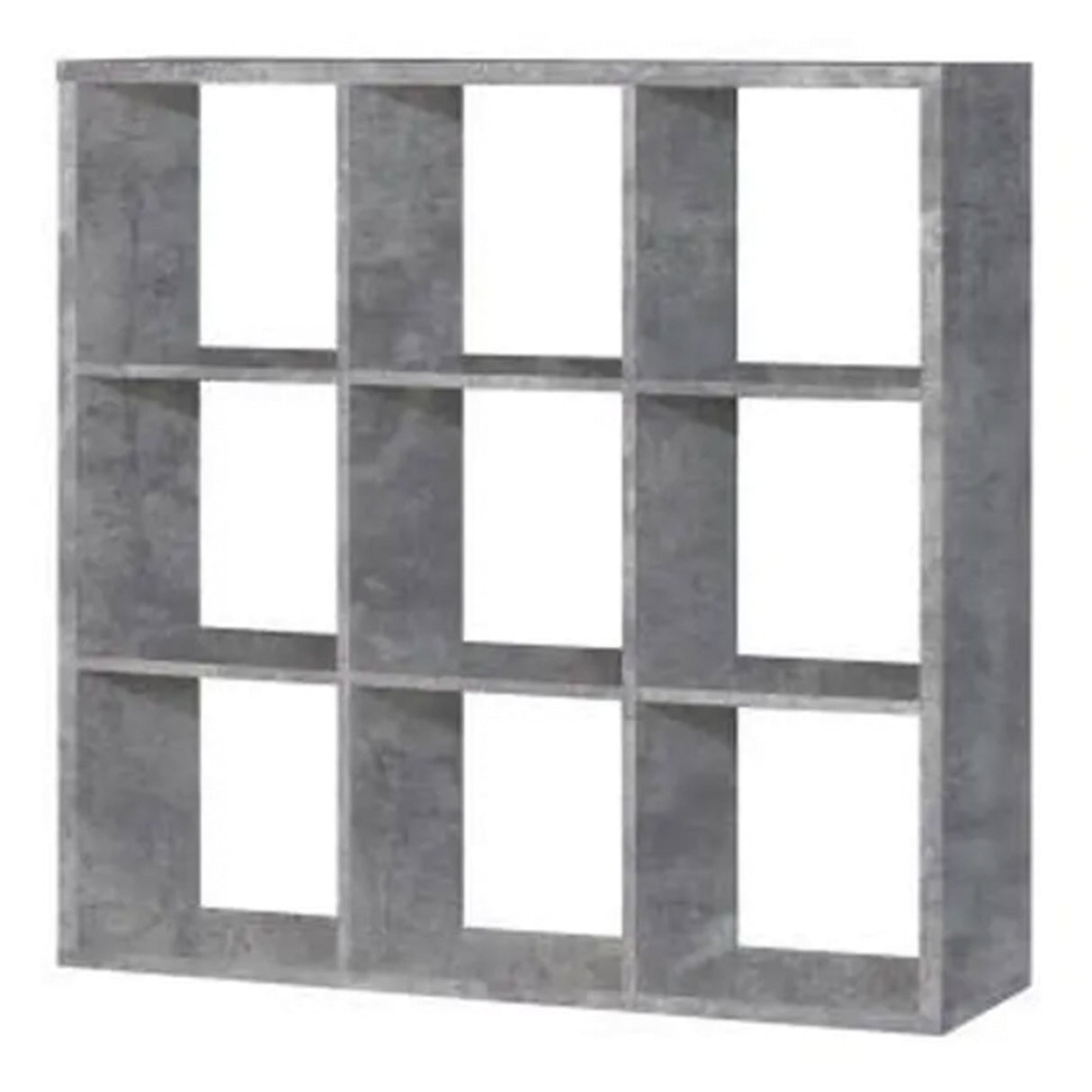 Wooden Shelving Unit With 9 Open Storage Cubes - Mauro