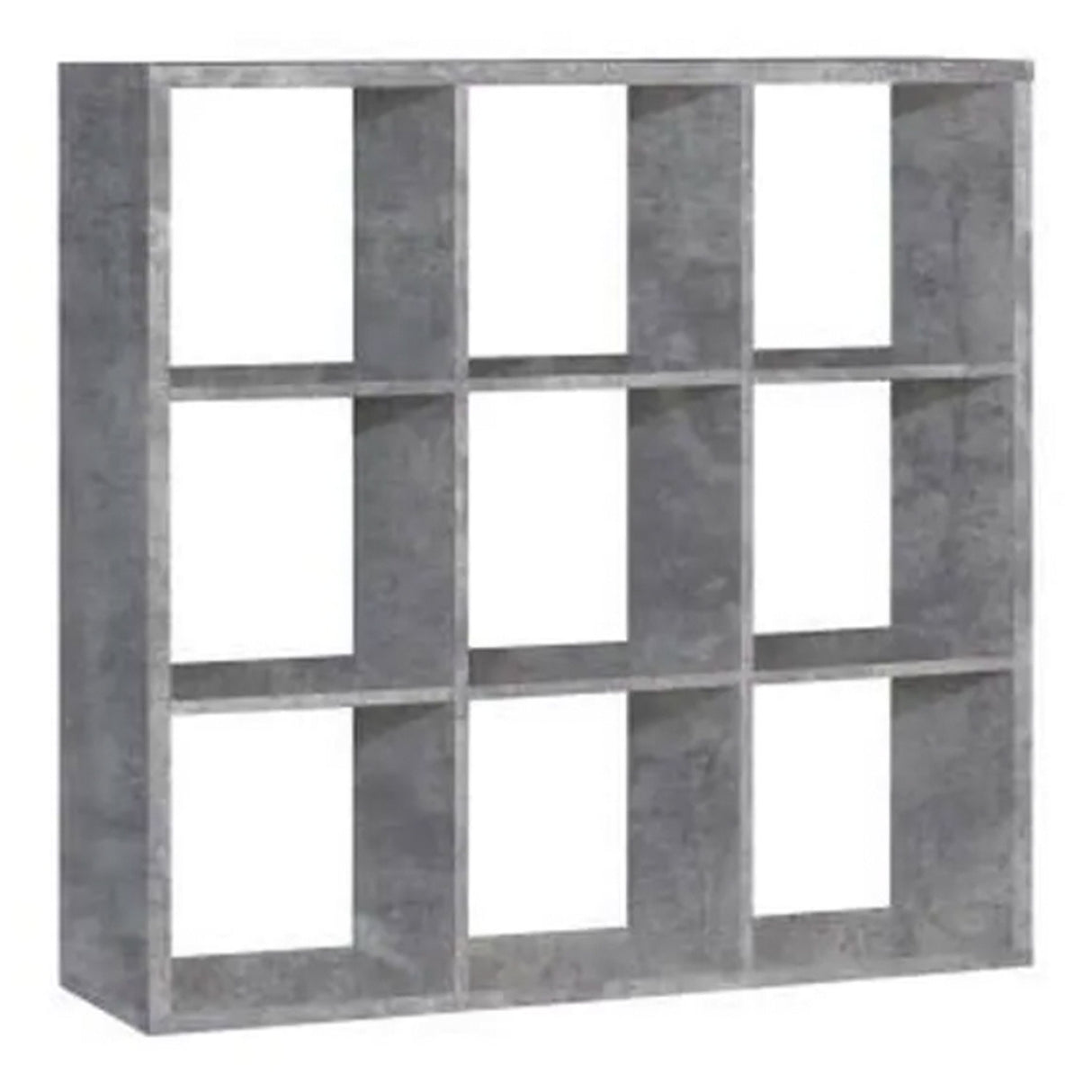 Wooden Shelving Unit With 9 Open Storage Cubes - Mauro