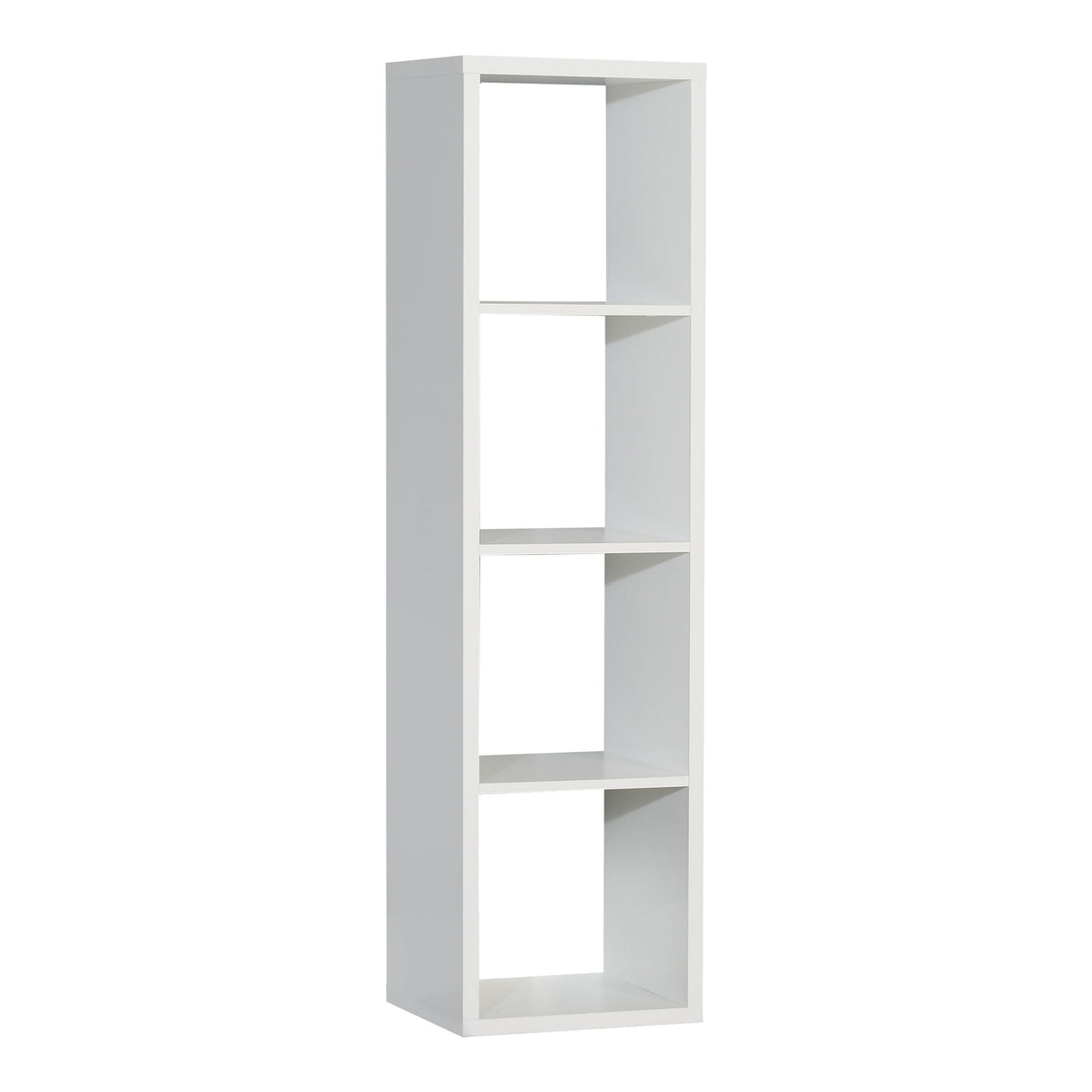 Wooden Shelving Unit Tall With 4 Open Storage Cubes - Mauro
