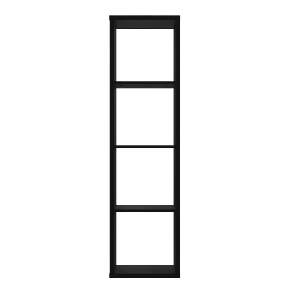 Wooden Shelving Unit Tall With 4 Open Storage Cubes - Mauro