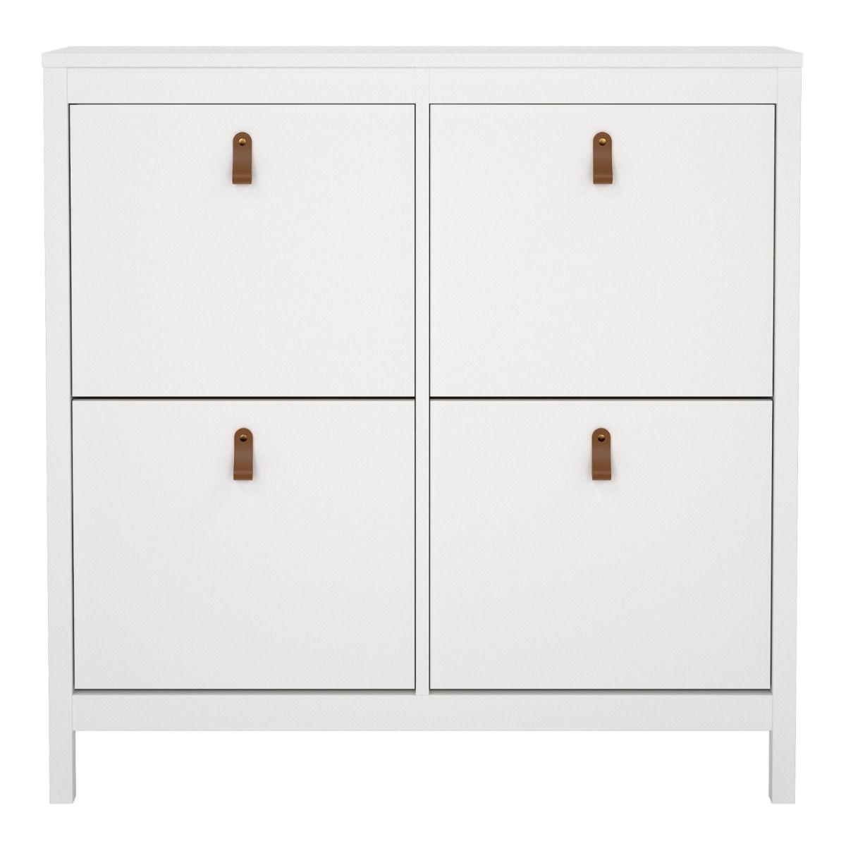 Wooden Shoe Storage Cabinet With 4 Compartments - Barcelona