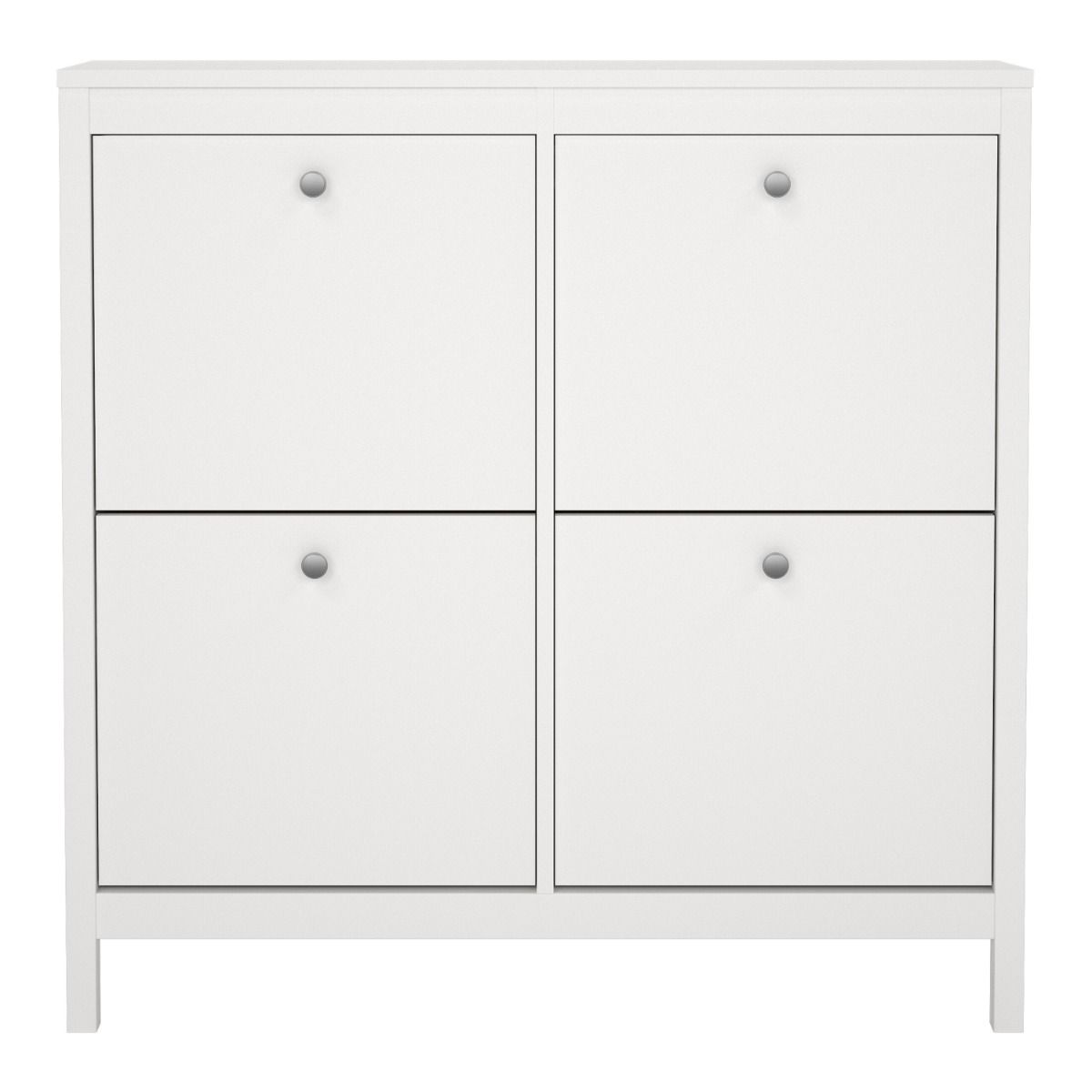 Wooden Shoe Storage Cabinet With 4 Compartments - Madrid