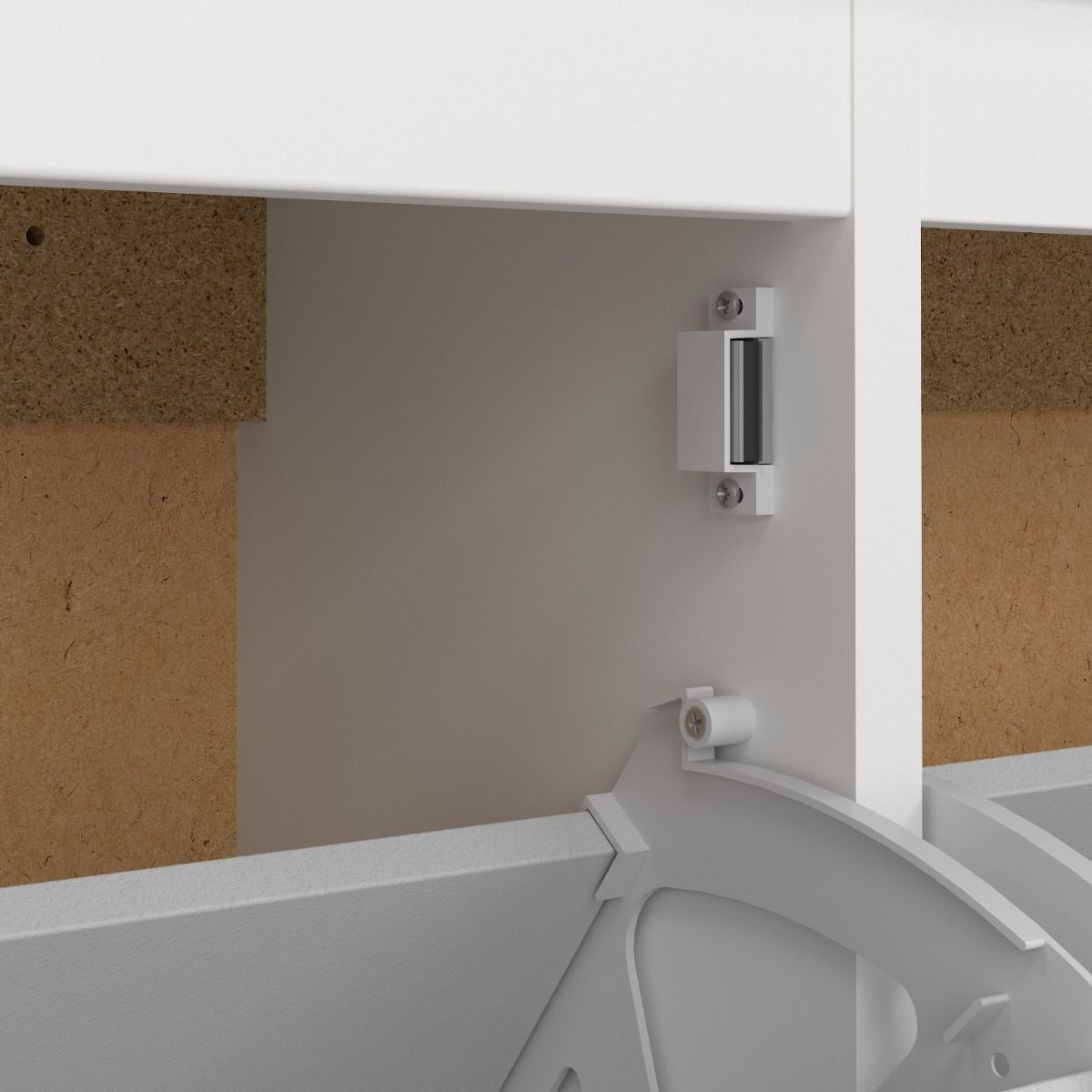 Wooden Shoe Storage Cabinet With 4 Compartments - Madrid