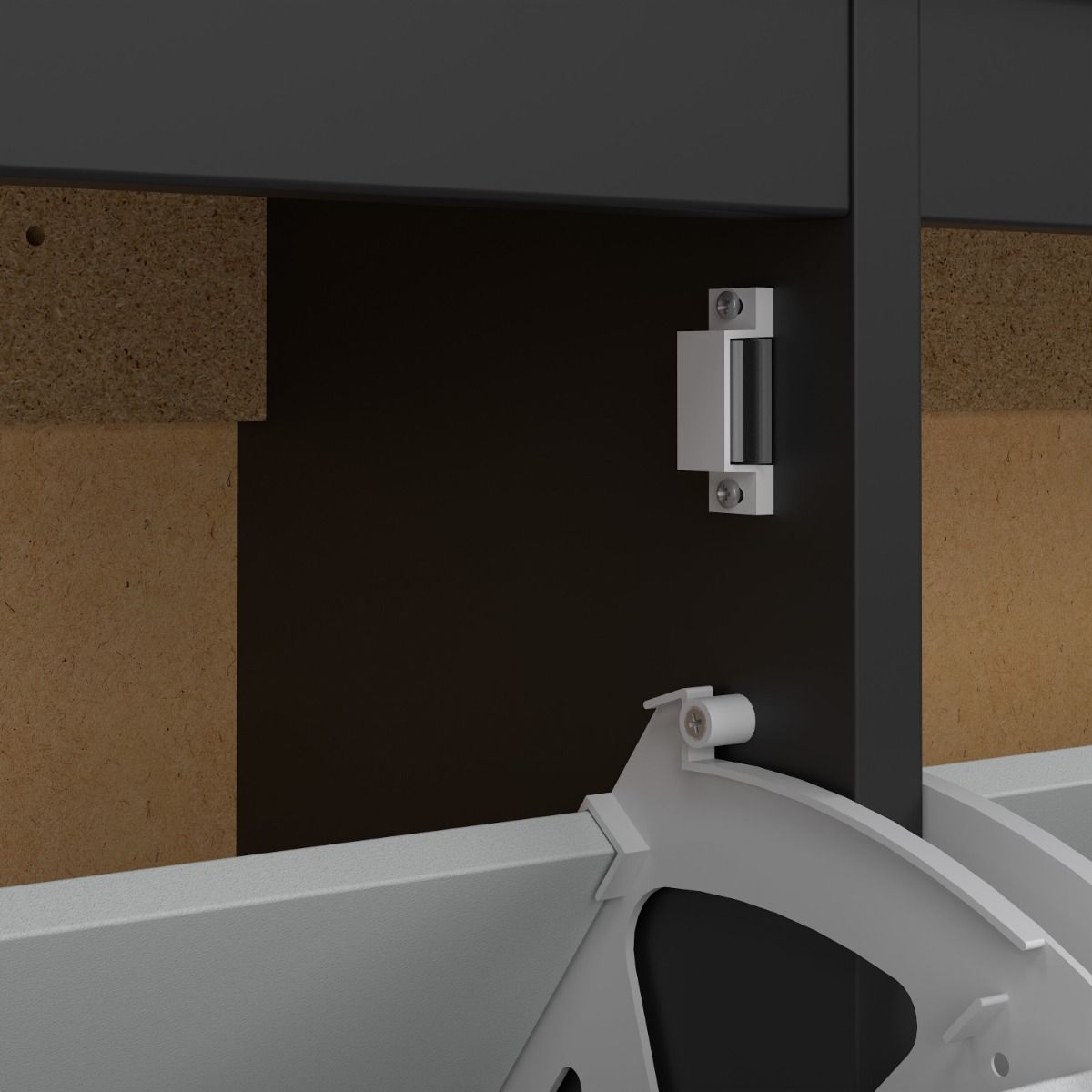 Wooden Shoe Storage Cabinet With 4 Compartments - Madrid