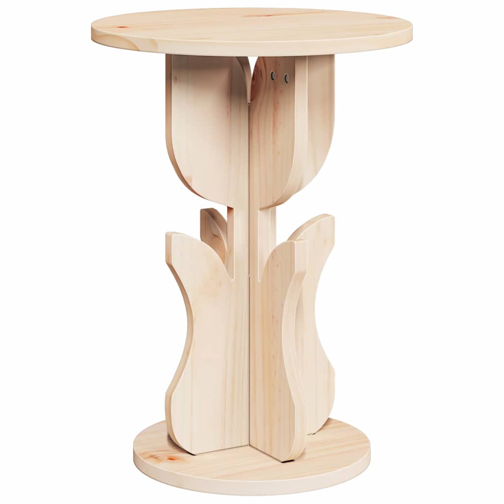 Wooden Side Table 39.5cm Wide Round - Vantage Home