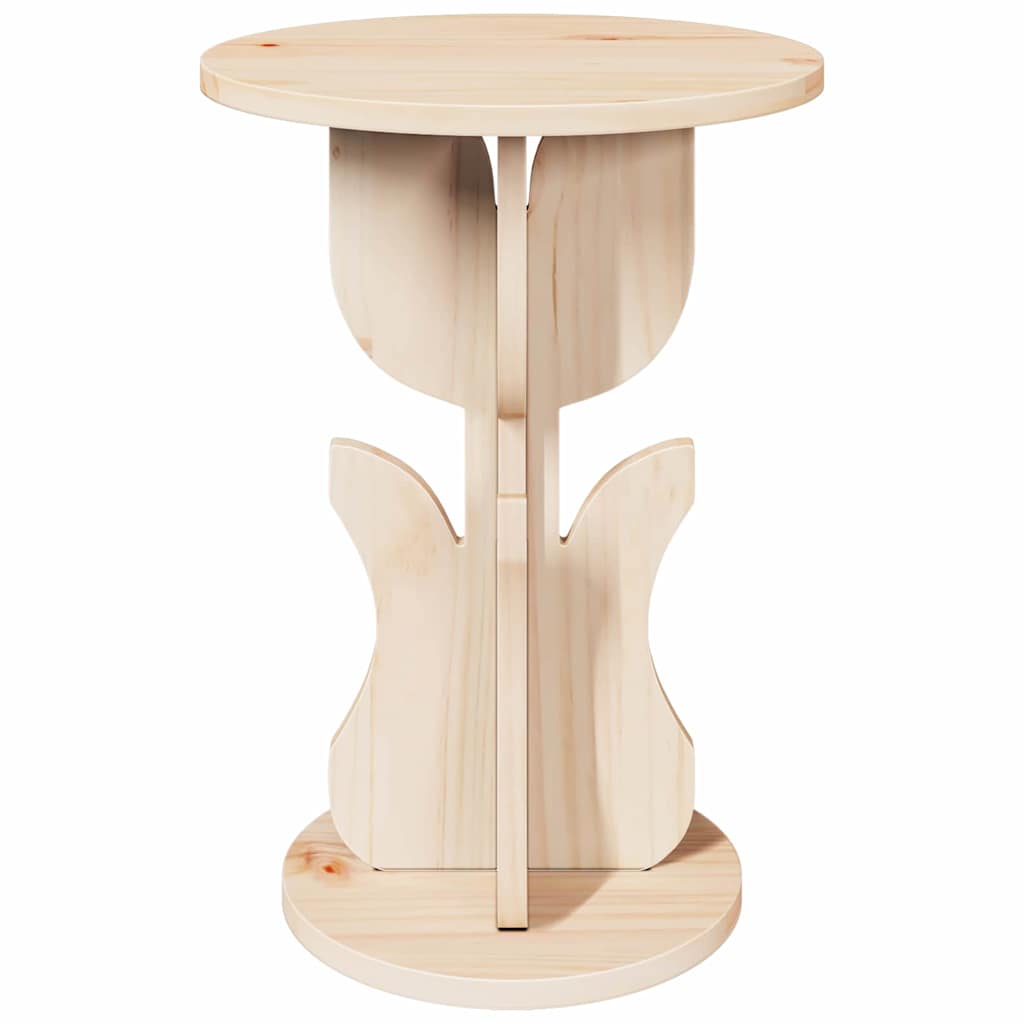 Wooden Side Table 39.5cm Wide Round - Vantage Home