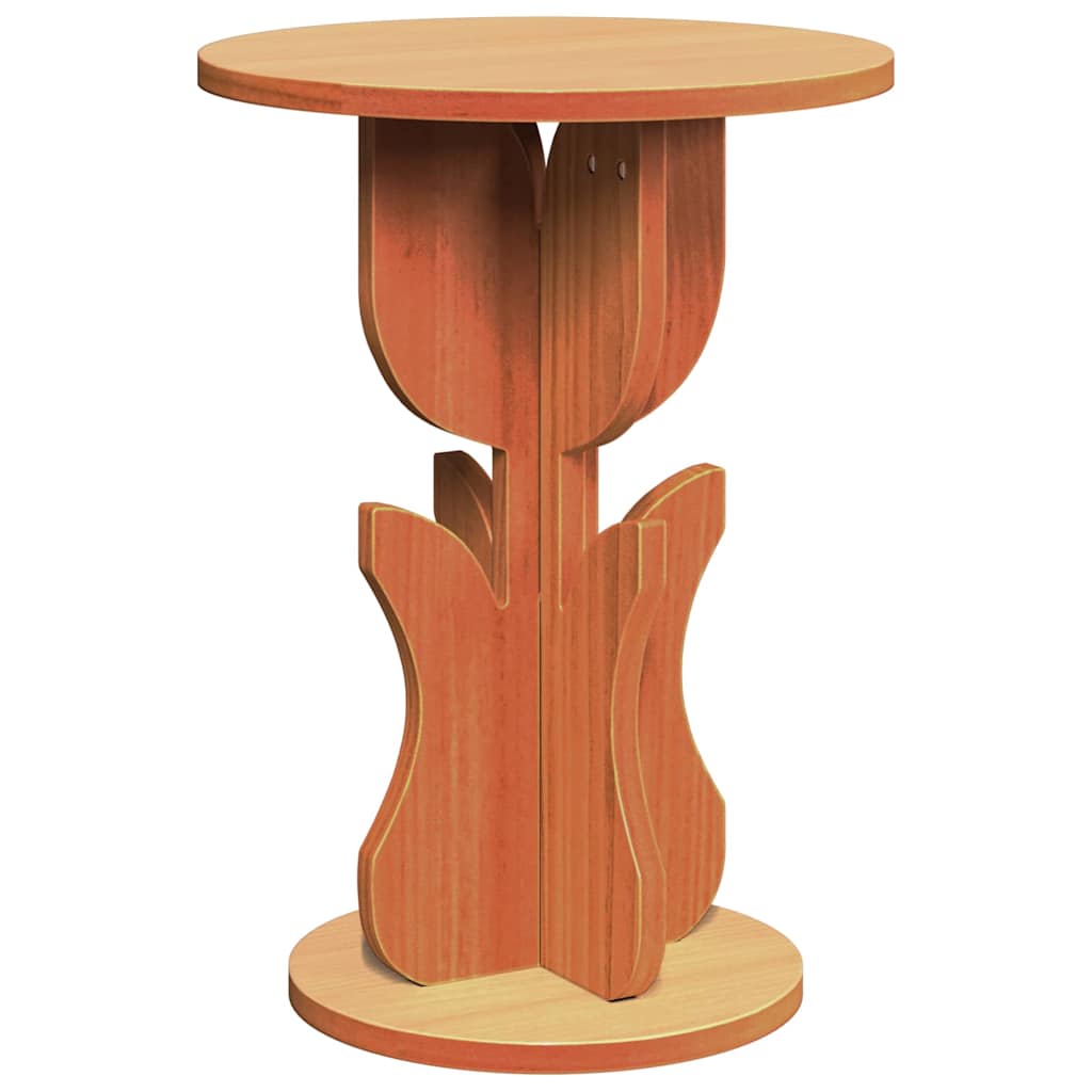 Wooden Side Table 39.5cm Wide Round - Vantage Home