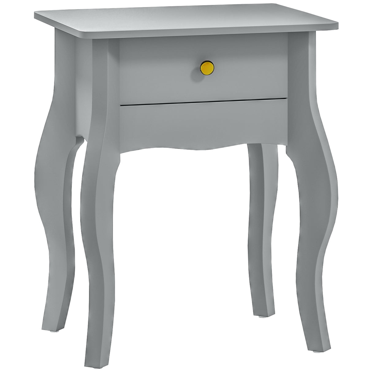 Wooden Side Table 45cm Wide With 1 Drawer - Velmora