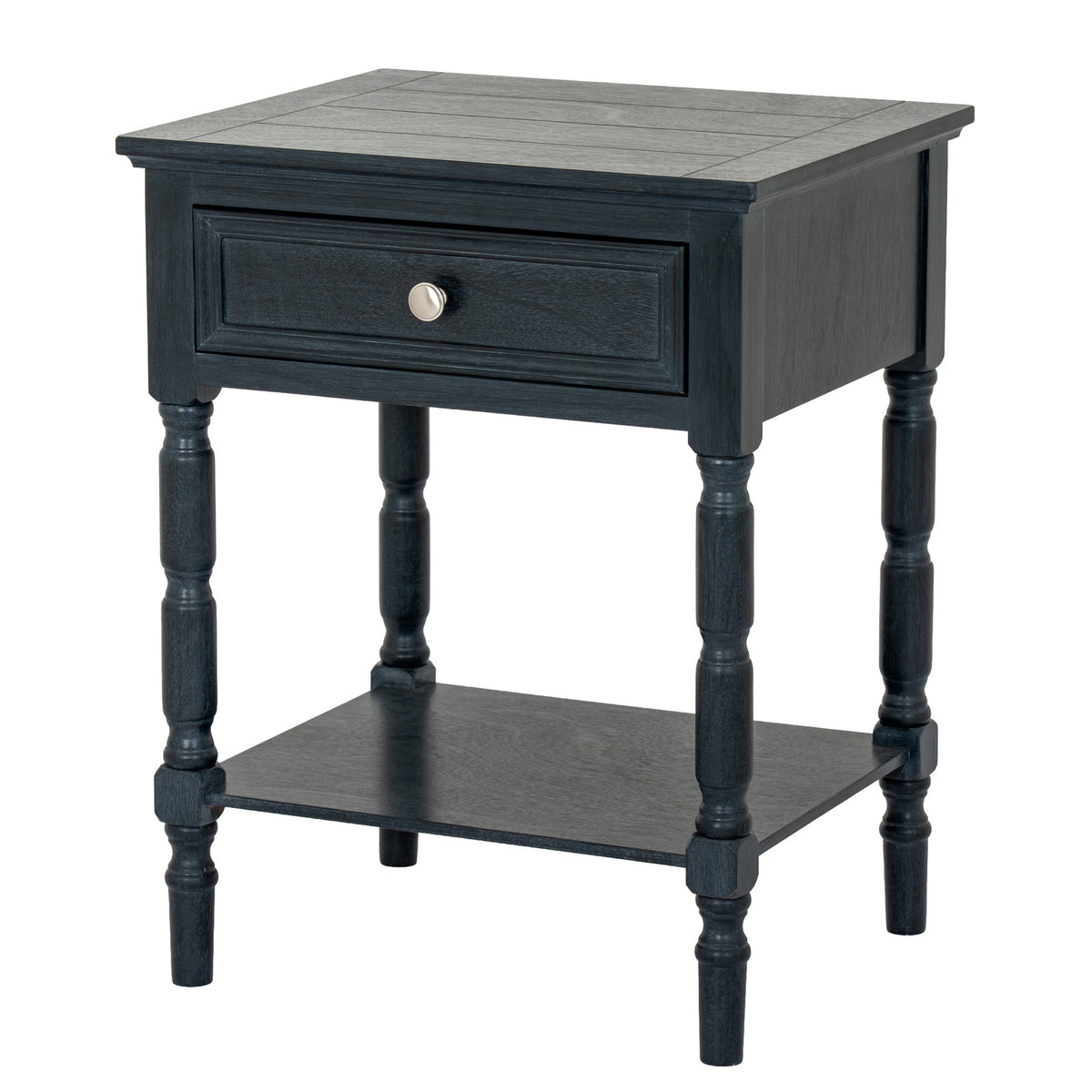 Wooden Side Table 48cm Wide With 1 Drawer - Contour