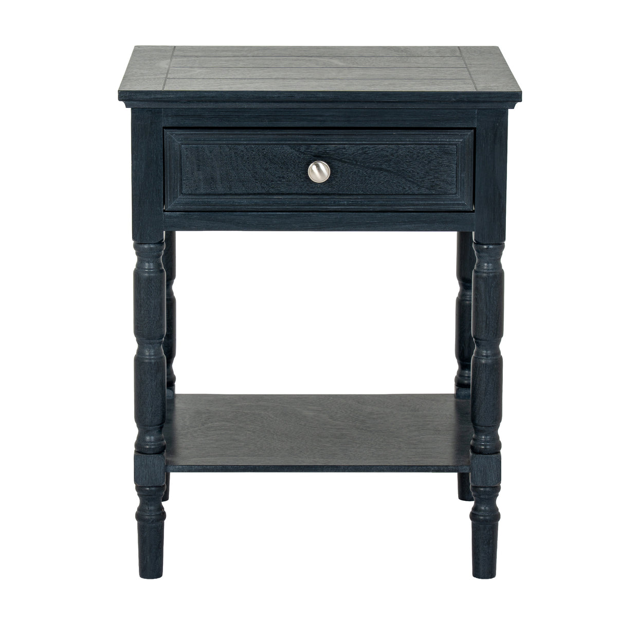 Wooden Side Table 48cm Wide With 1 Drawer - Contour