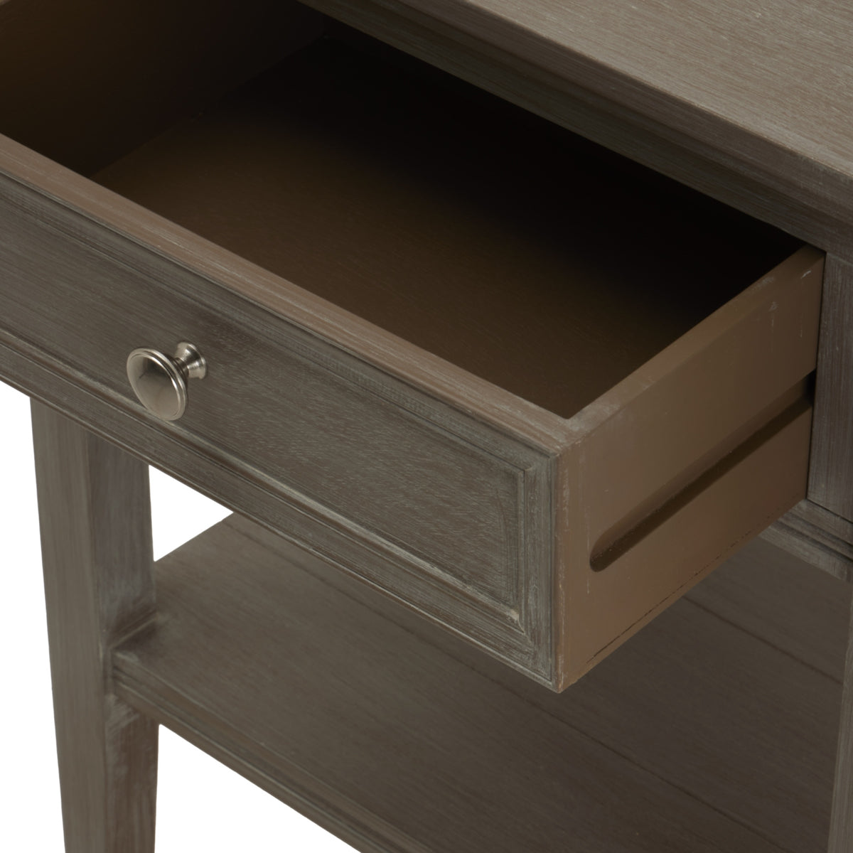Wooden Side Table 48cm Wide With 1 Drawer - Serene