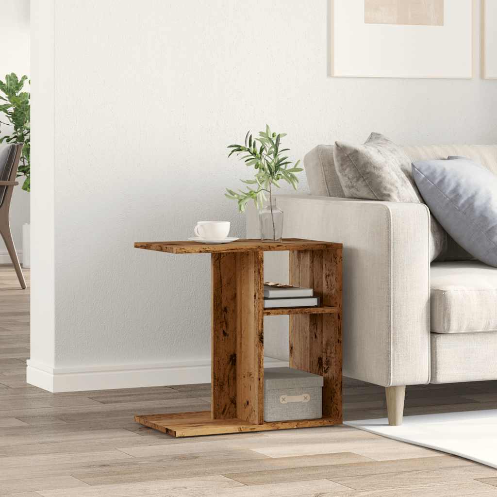 Wooden Side Table 50cm Wide - Vantage Home