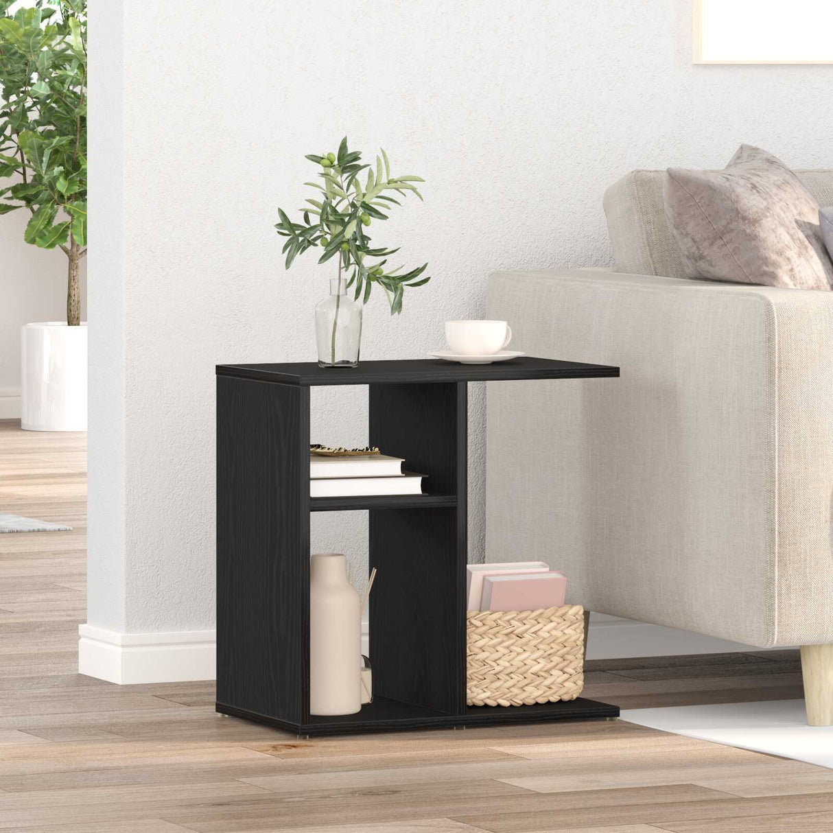 Wooden Side Table 50cm Wide - Vantage Home