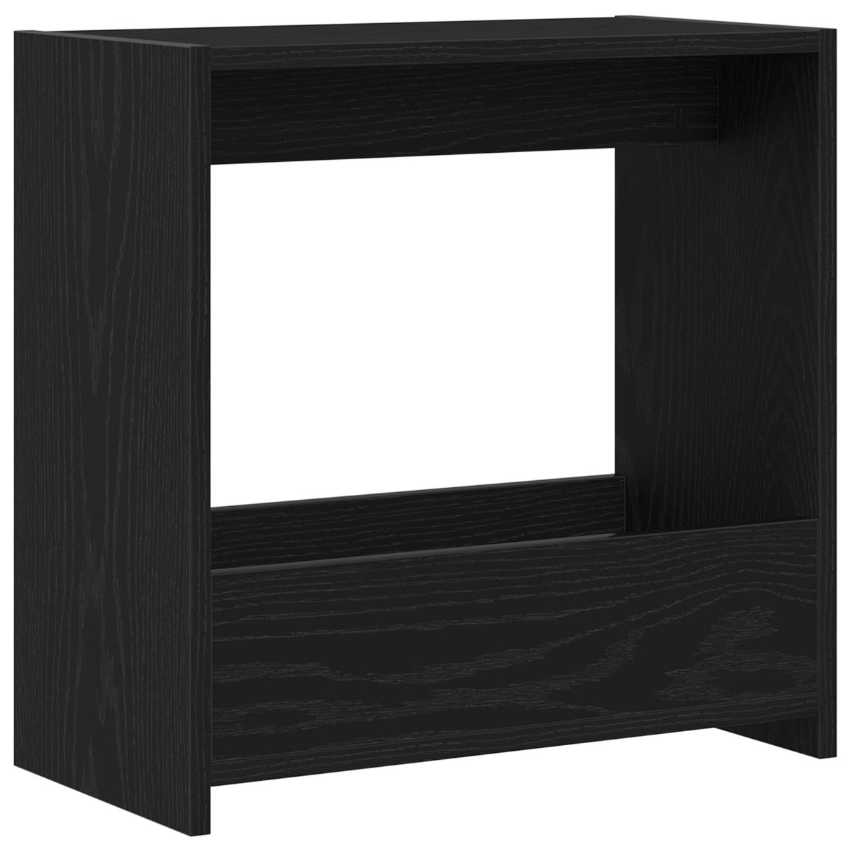 Wooden Side Table 50cm Wide With Bookshelf - Vantage Home