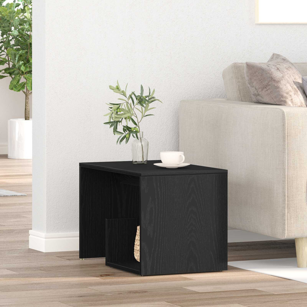 Wooden Side Table 59cm Wide - Vantage Home
