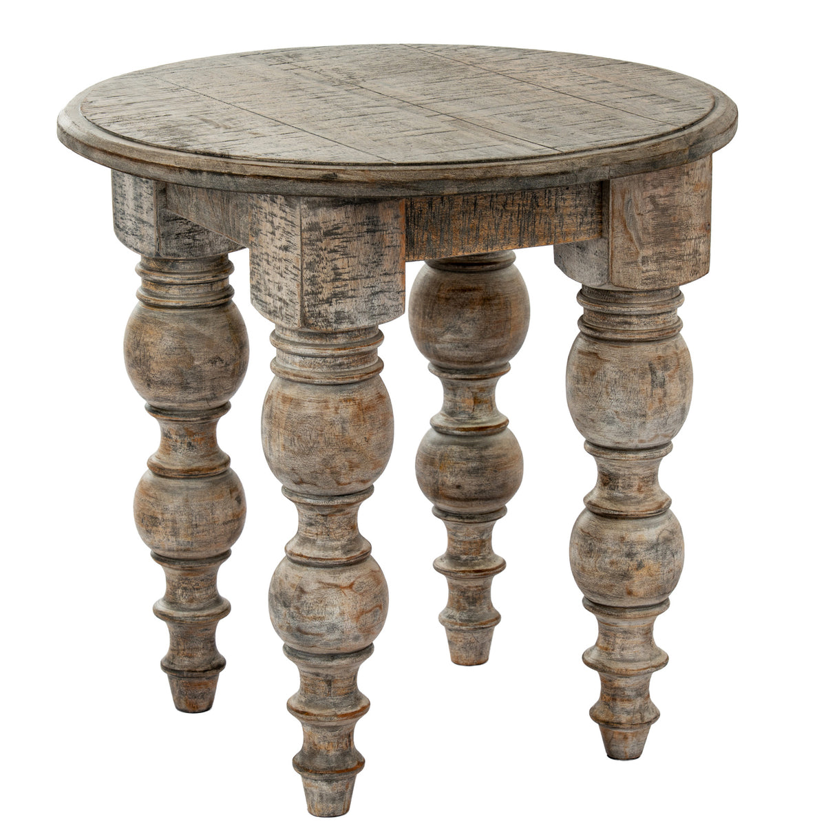 Wooden Side Table 60cm Wide Round - Rutland