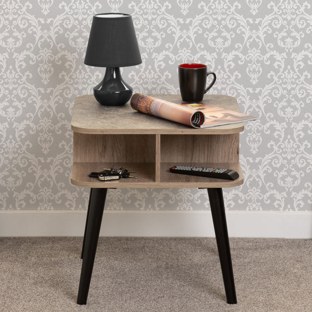 Wooden Side Table Square - Saxton