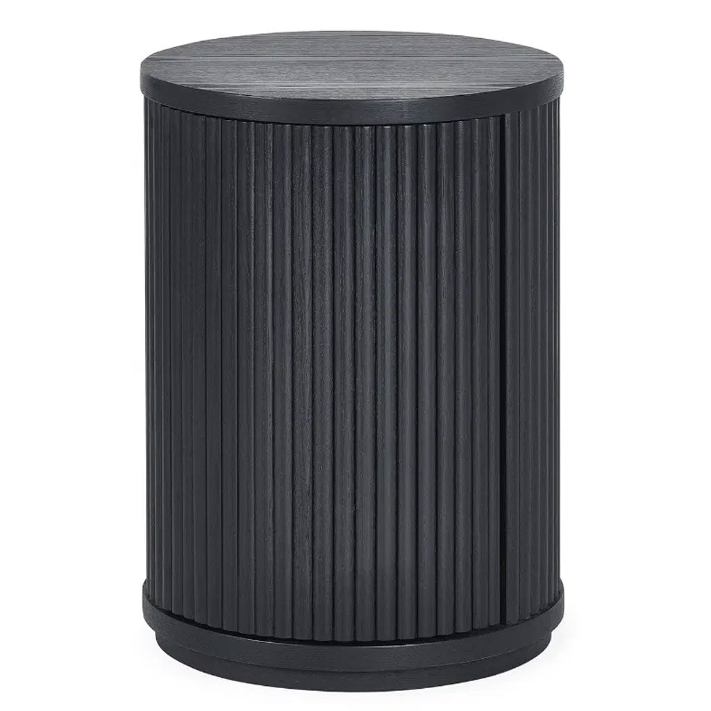 Wooden Side Table With 1 Door - Louis