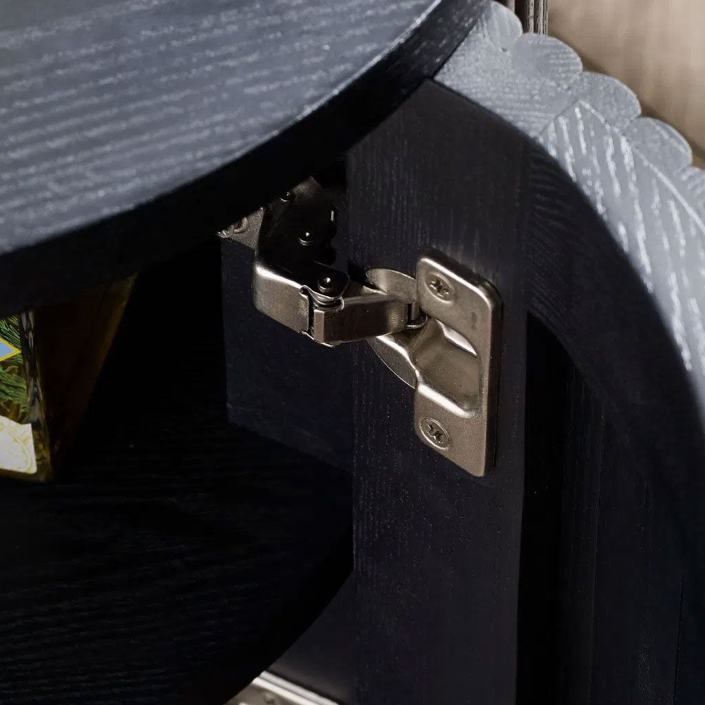 Wooden Side Table With 1 Door - Louis