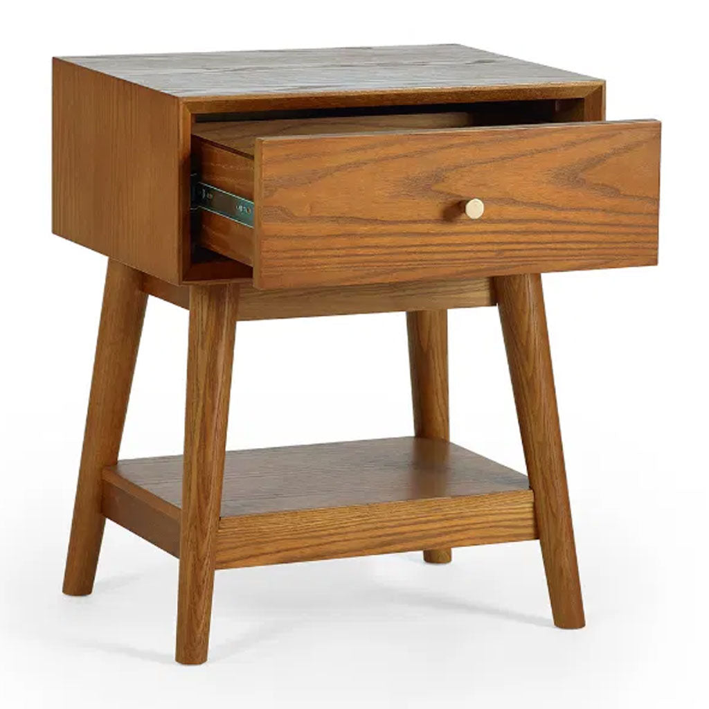 Wooden Side Table With 1 Drawer - Lowry